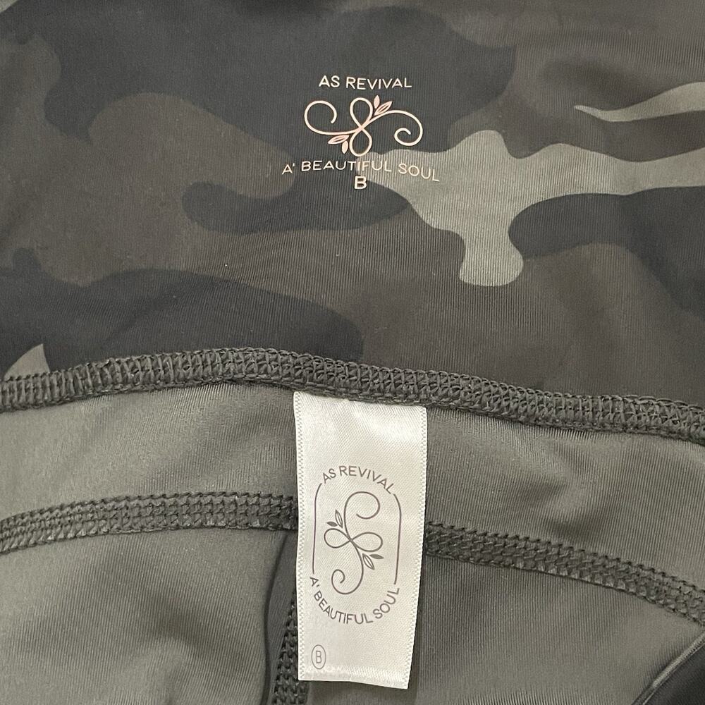 As Revival Altar’d State Ankle Leggings Women Size 2X Army Green Camo Yoga NEW - Picture 7 of 9